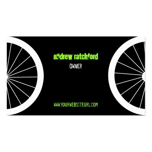 Bike Shop Business Card (back side)