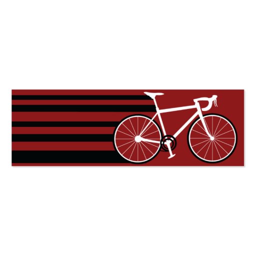 Bike - Skinny Business Card Templates (back side)