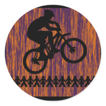 Bike Slot Canyon Round Sticker