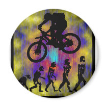 Bike Something Gained Refrigerator Magnet