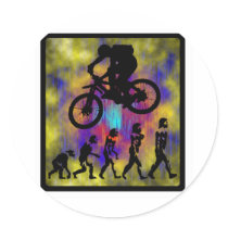 Bike Something Gained Round Sticker