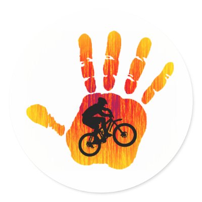 Bike Soul Gripper Round Stickers by ninuno
