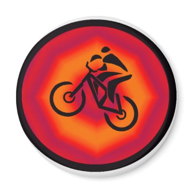 Bike Spahghetti Trail Fridge Magnet by ninuno
