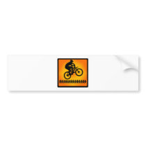 bike Star Shoot Bumper Stickers