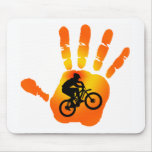 Bike Sun Raised Mousepads