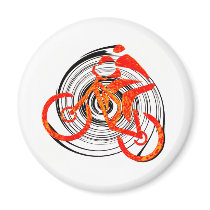 Bike Sun Trancer Fridge Magnets