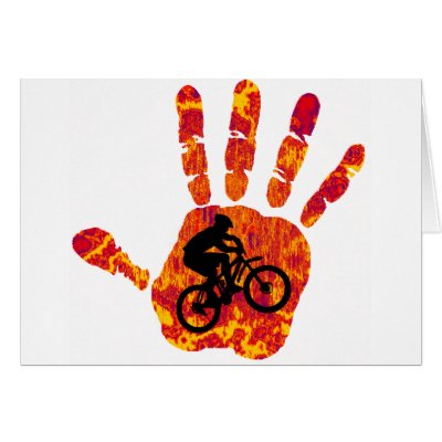 Bike Sure Grip Greeting Card by ninuno