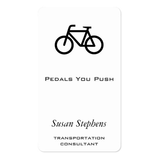 Bike Symbol Business Card (front side)