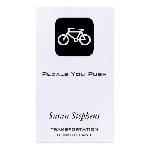 Bike Symbol Business Card Templates (front side)