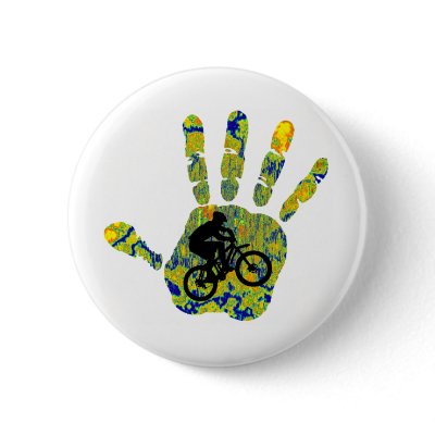 Bike This Brush Pinback Buttons by ninuno