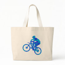 Bike Turquoise Flasher Canvas Bags