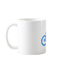 Bike Turquoise Flasher Coffee Mug