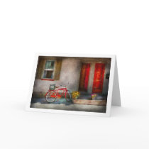 Bike - Welcome, doors open Greeting Card