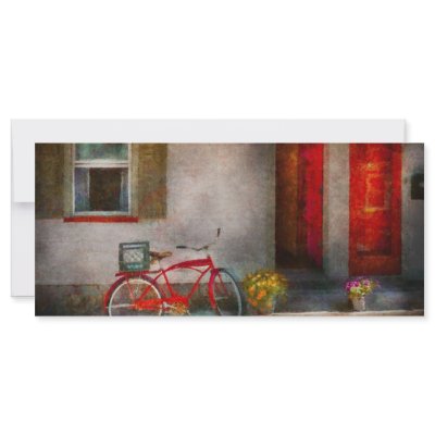Bike - Welcome, doors open Rack Card by suburbanscenes