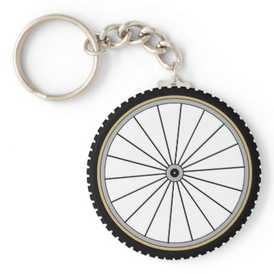 Bike Wheel Key Chain by Paddydee56