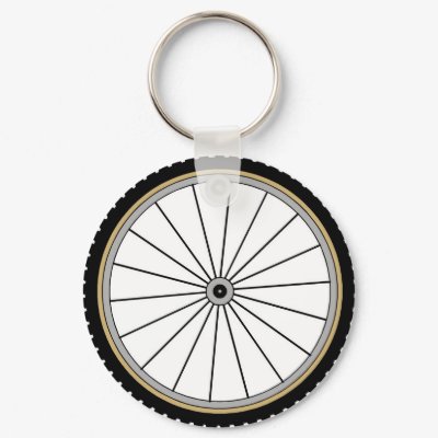 Bike Wheel Keychain by Paddydee56