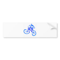 Bike Wind Bender Bumper Sticker