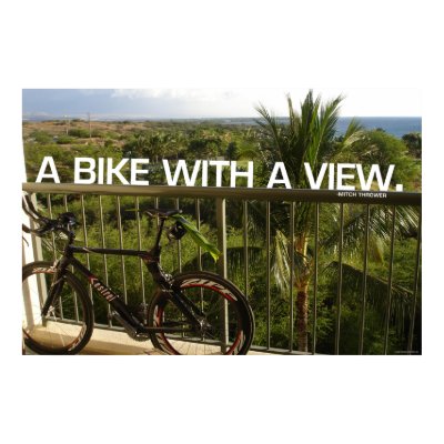Bike with a view poster by mitchthrower