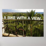 Bike with a view poster