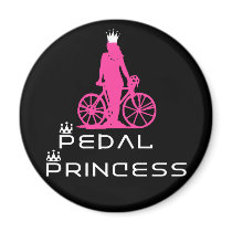 BikeChick Pedal Princess Fridge Magnet