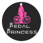 BikeChick Pedal Princess Round Stickers