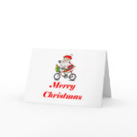 BikeChick Santa Greeting Cards