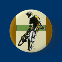 Biker1 - Cream/Green buttons