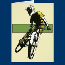 Biker1 - Cream/Green cards