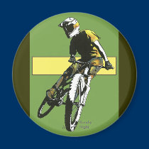 Biker1 - Green/Yellow magnets