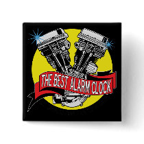 Biker Alarm Clock Pins