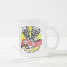 Biker Alarm Clock Coffee Mugs