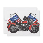 Biker American Eagle Personalized Invitations