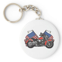 Biker American Eagle Keychains
