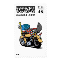 Biker American Eagle Stamp