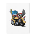 Biker American Eagle Postcard