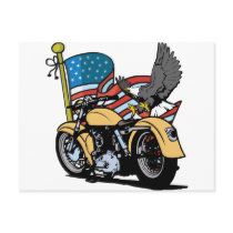 Biker American Eagle postcards