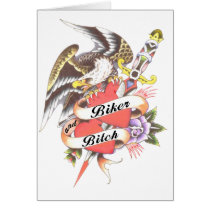 biker and bitch cards