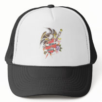 biker and bitch mesh hats