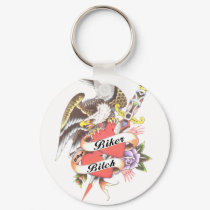 biker and bitch keychains