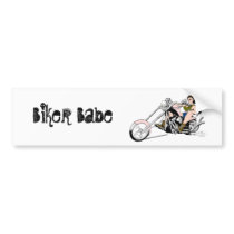 Biker Babe Bumper Sticker bumper stickers