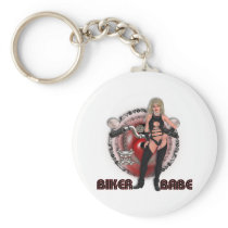 Biker Babe - Keychain