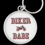 Biker Babe Keychain keychains