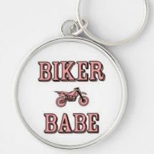 Biker Babe Keychain