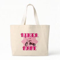 Biker Babe /pink Tote Bags