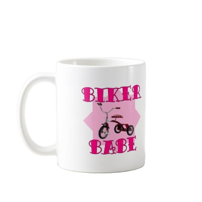 Biker Babe /pink Coffee Mug by BambiW