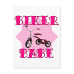Biker Babe /pink Post Cards