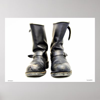 Biker Boots Poster by photicimage