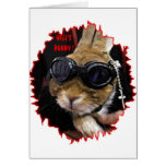BIKER BUNNY HELL'S BUNNY CARDS