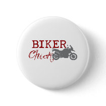 Biker Chick buttons by worldsfair Biker Chick buttons