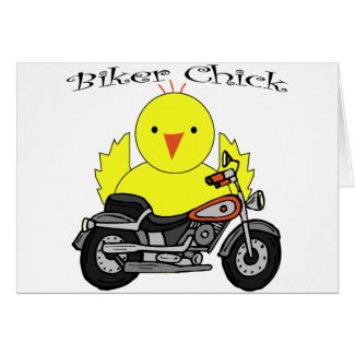 Biker Chick card